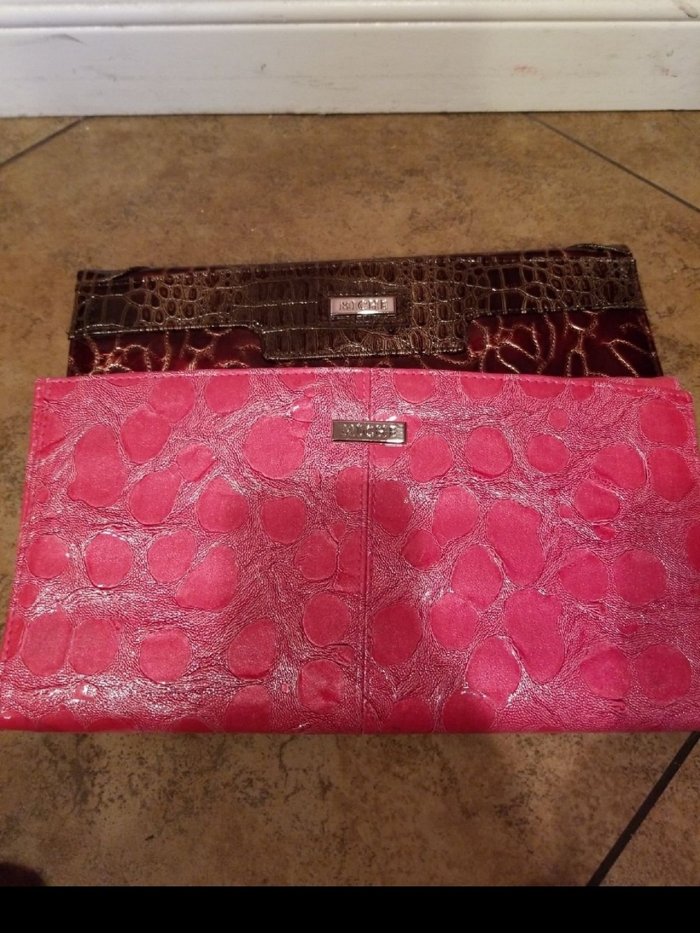 Miche Pink and Brown Patterned Shells